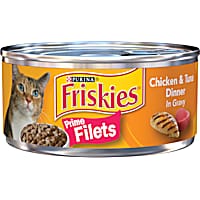 Friskies Prime Filets Chicken & Tuna Canned Cat Food in Gravy