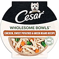 Cesar Wholesome Bowls Chicken, Sweet Potatoes & Green Beans Recipe Adult Soft Wet Dog Food