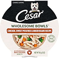 Cesar Wholesome Bowls Chicken, Sweet Potatoes & Green Beans Recipe Adult Soft Wet Dog Food
