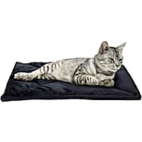 FurHaven Black ThermaNAP Faux Fur Self-Warming Pet Bed Mat