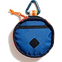 United By Blue Tangerine Stripe Navy/Orange Collapsible Double Dog Bowl