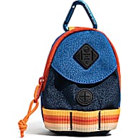 United By Blue Tangerine Stripe Navy/Orange Waste Bag Dispenser for Dogs