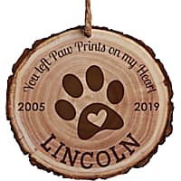 Custom Personalization Solutions Personalized Tree Bark Ornament