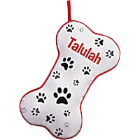Custom Personalization Solutions Personalized Dog Bone Print Stocking