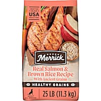 Merrick Healthy Grains Real Salmon and Brown Rice Recipe with Ancient Grains Adult Dry Dog Food