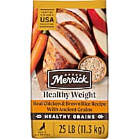 Merrick Healthy Grains, Wholesome And Natural Kibble, Healthy Weight Recipe Premium Adult Dry Dog Food