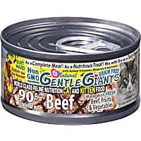 Gentle Giants Natural Non GMO Beef Cat and Kitten Can Food
