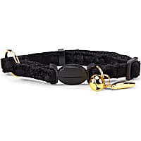 YOULY The Heir Black Velvet Breakaway Cat Collar