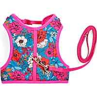 YOULY The Happy-Go-Lucky Pink Butterfly-Print Cat Harness & Leash Set