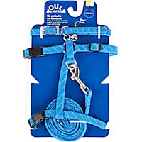 YOULY The Protector Blue Reflective Cat Harness, Collar & Leash Set