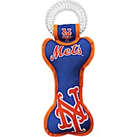 Pets First New York Mets Dental Tug Dog Toy