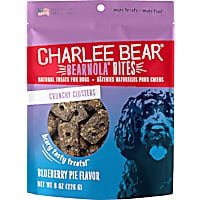 Charlee Bear Bearnola Bites Natural Blueberry Pie Crunchy Cluster Treats for Dogs