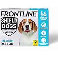 FRONTLINE Shield Flea & Tick Treatment for Medium Dogs 21-40 lbs.