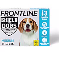 FRONTLINE Shield Flea & Tick Treatment for Dogs 21 - 40 lbs. (Blue)