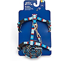 YOULY The Artisan Blue Striped Cat Harness & Leash Set