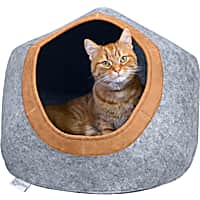 Kitty City Felt Cozy Cave Cat Bed