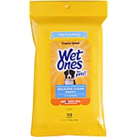 Wet Ones for Pets Delicate Clean Puppy Wipes with Oatmeal in Tropical Splash Scent and Wet Lock Seal