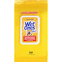 Wet Ones for Pets Antibacterial Multi-Purpose Dog Wipes with Aloe Vera in Tropical Splash and Wet Lock Seal