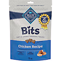 Blue Buffalo Bits Made with Natural Ingredients & Enhanced with DHA Soft Dog Treats