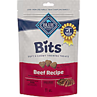 Blue Buffalo Bits Made with Natural Ingredients & Enhanced with DHA Soft Dog Treats for Training