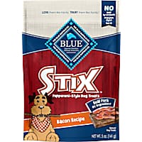 Blue Buffalo Blue Stix Bacon Recipe Natural Soft-Moist Dog Treats