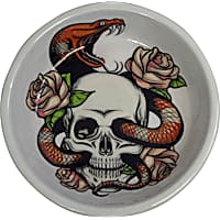 Multipet International Komodo Reptile Bowl with Skull & Snake Design