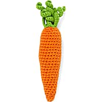 Leaps & Bounds Crochet Carrot Kitten Toy