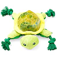 Leaps & Bounds Ruffest & Tuffest Green Turtle Tough Plush Dog Toy with Kevlar Stitching