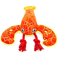 Leaps & Bounds Ruffest & Tuffest Lobster Tough Plush Dog Toy with Kevlar Stitching