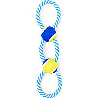Leaps & Bounds Tennis Ball & Rope Dog Toy