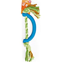 Leaps & Bounds Rubber & Rope Dog Toy