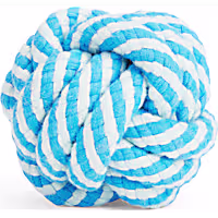 Leaps & Bounds Twisted Rope Ball Dog Toy
