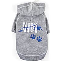 YOULY The Maverick Grey Mess Maker Dog Hoodie