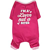 YOULY The Lover Pink I'm A Lover Not A Biter Dog Pajamas