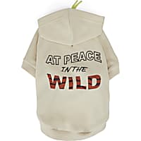 YOULY The Nature Lover Grey At Peace In The Wild Graphic Dog Hoodie