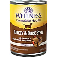 Wellness Thick & Chunky Natural Grain Free Turkey & Duck Stew Canned Dog Food