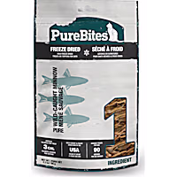 PureBites Minnow 1 Ingredient, Made In USA Freeze Dried Cat Treats