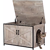 UniPaws Cat Litter Box Enclosure with Top Opening