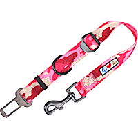 Pawtitas Camouflage Pink Seat Belt Pet Carrier