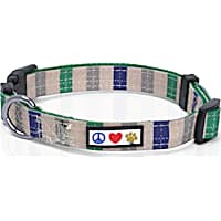 Pawtitas Multicolor Beige Dog Collar