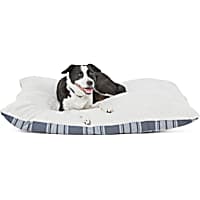 EveryYay Essentials Snooze Fest Black Plaid Lounger Dog Bed