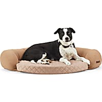 Reddy Tan Cozy & Cool Touch Corner Dog Bed