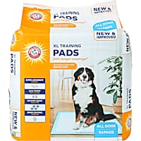 Arm & Hammer XL Training Pads, 30% More Coverage, Super Absorbent Leak-Proof Odor Control Quilted Pads with Baking Soda