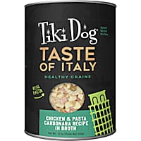 Tiki Dog Taste of Italy Chicken & Pasta Carbonara Recipe in Broth Wet Dog Food