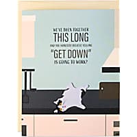Moose & Pig We've Been Together This Long Cat Blank Card