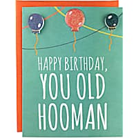 Moose & Pig Old Hooman Dog Birthday Card
