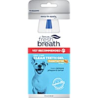 TropiClean Fresh Breath Vet Recommended Peanut Butter Oral Care Clean Teeth Gel for Dogs