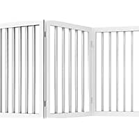 Pet Adobe White Freestanding 3 Panel Pet Gate