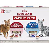 Royal Canin Feline Health Nutrition Indoor Adult & Adult Instinctive Wet Cat Food Variety Pack Cat Food
