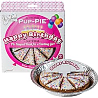The Lazy Dog Cookie Co. The Original Pup-Pie Happy Birthday Pie Shaped Dog Treat for a Darling Girl